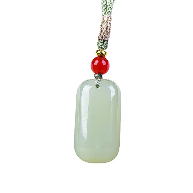 舒杰 小众百搭平安牌情侣款 和田玉 青白玉 男女同款情侣款