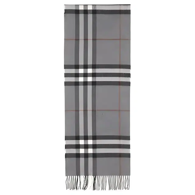 Burberry Classic Check Cashmere Scarf Gray