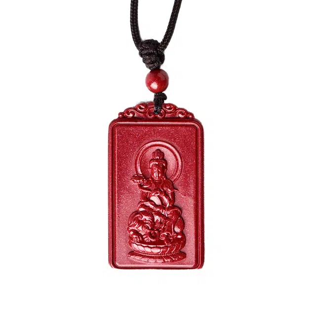 【灵蛇降福】 灵菲 蛇生肖普贤尊者新中式紫金砂招财转运纳福 蛇年本命年生日送礼#好运 再造辰砂朱砂 吊坠 男女同款情侣款