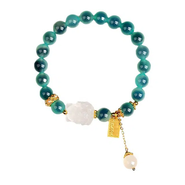 万娜 糖心九尾狐 新中式轻奢时尚小众设计精致高级感 纳福甜美可爱约会好物 好运 玛瑙 项链 女款