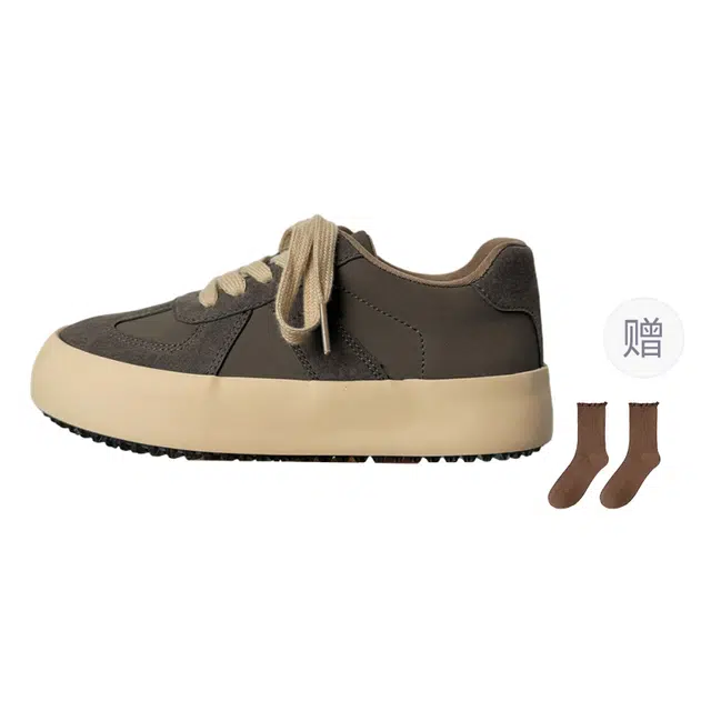 小鹿米利 休闲运动百搭舒适校园 防滑耐磨 低帮 板鞋 女款