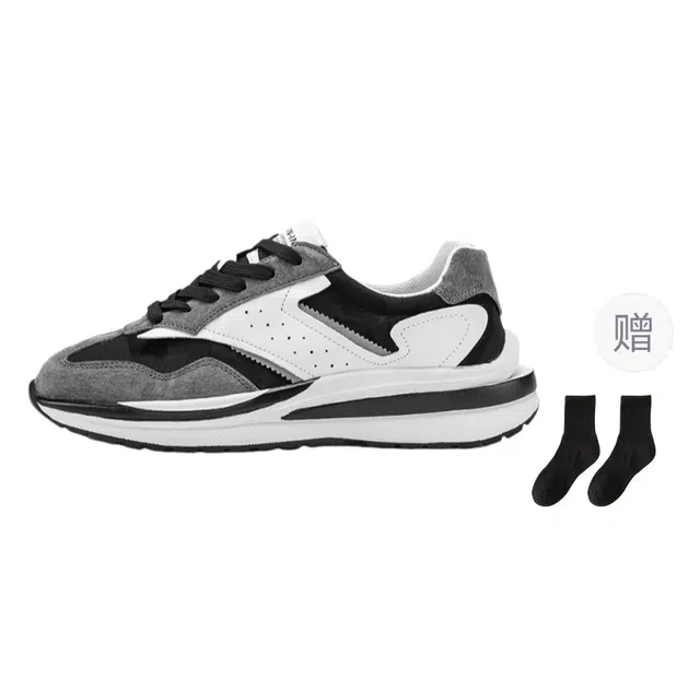 小鹿米利 小众复古户外运动阿甘鞋 防滑耐磨增高 低帮 生活休闲鞋 男款