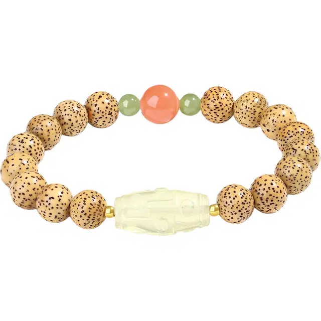 【普陀山官方】 普陀山文创 招财纳福转运民族风九眼天珠新中式国风文玩盘玩佛珠#好运 送礼礼盒 星月菩提 手串 男女同款情侣款