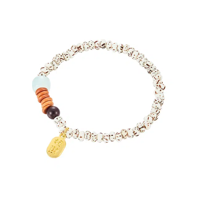 【根深你心】 迷颂玛 星月招财纳福牌 复古感国潮 小众设计好事发生#好运 菩提子/菩提籽 手串 女款