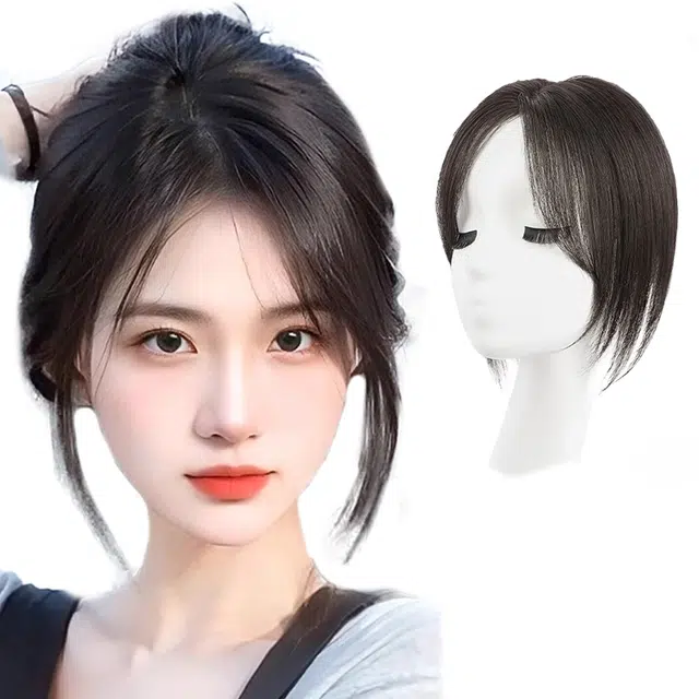 黛姿 气质八字刘海假发片 女头顶蓬松神器增发量 自然色/摩卡棕