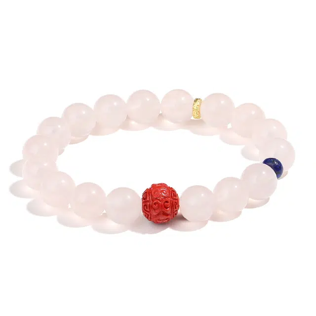 【普陀山官方已过香】 普陀山文创 转运小众百搭高级感新中式国风甜美手饰#好运 闺蜜生日送礼礼盒装 水晶 手串 女款