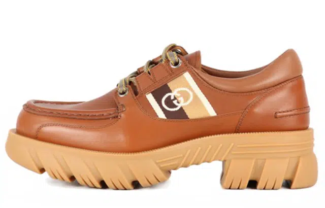 Gucci Ankle Martin Boots Brown