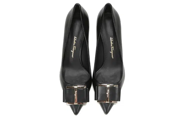 Ferragamo Zeri 70 Double Bow Pump