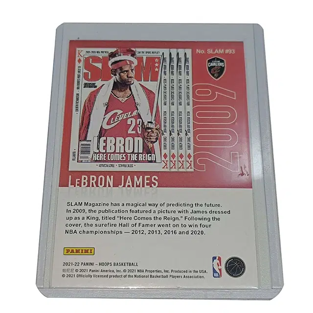 PANINI NBA Hoops LeBron James SLAM.