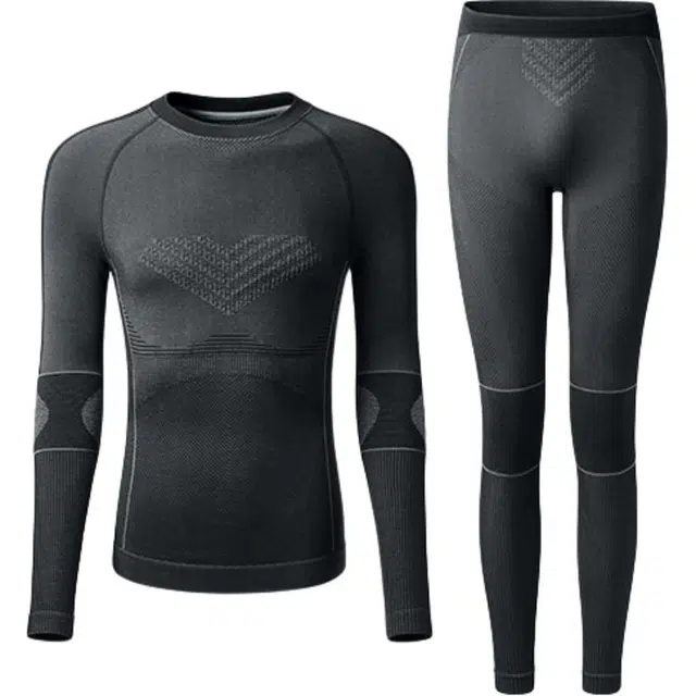 蕉下 运动速干压缩跑步滑雪登山排汗功能保暖套装 男款