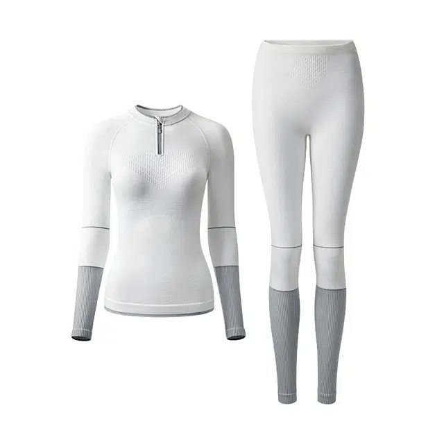 蕉下 运动速干纯色无痕保暖套装 女款