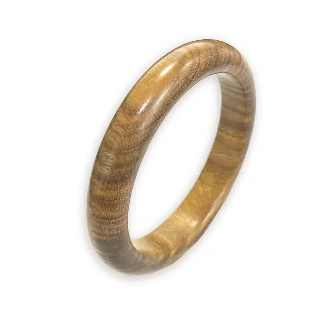 【环环相扣】 琉堇 水逆退散 许我无忧正缘桃花复古民族风素圈 一生之环 新年 礼盒装#好运 绿檀 手镯 女款