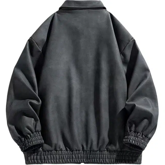 雅鹿 轻奢商务休闲时尚简约行政中年稳重百搭加绒保暖商务保暖夹克外套 男女同款