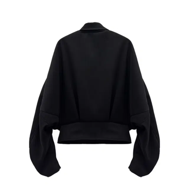 WANNA LAB Striped Wool Jacket