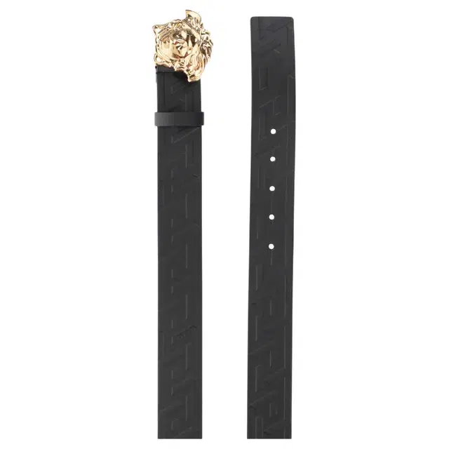 Versace Medusa Leather Belt Black 4cm