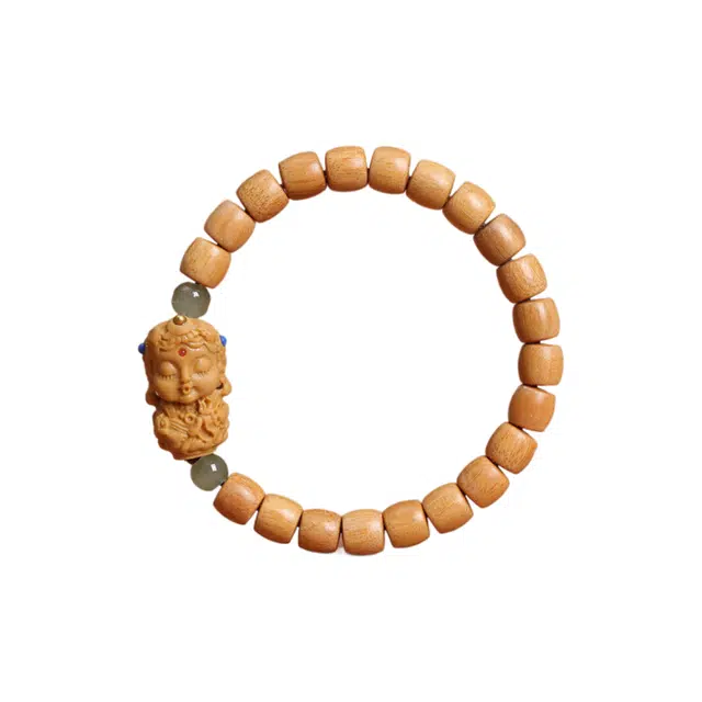 京华录 精品直切桶珠单圈度母手持盘玩佛珠 经典简约过手留香转运珠 前程似锦平步青云#好运 檀木 手串 男女同款情侣款