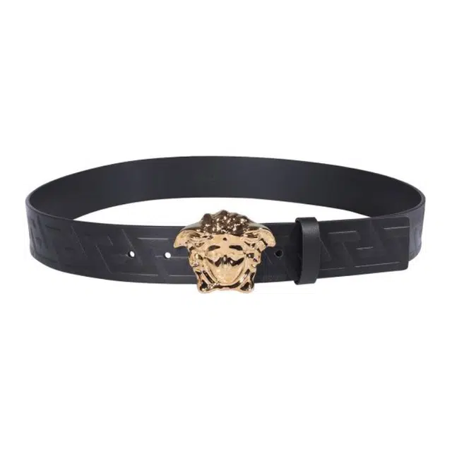 Versace Medusa Leather Belt Black 4cm