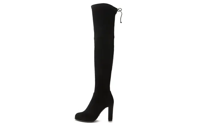 Stuart Weitzman SW Suede High Boots Black