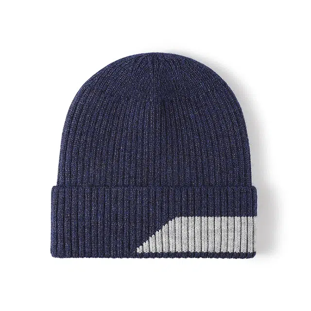 浪莎 秋冬百搭简约保暖加绒冷帽时尚 加厚护耳针织帽 腈纶 绒线帽 男女同款情侣款