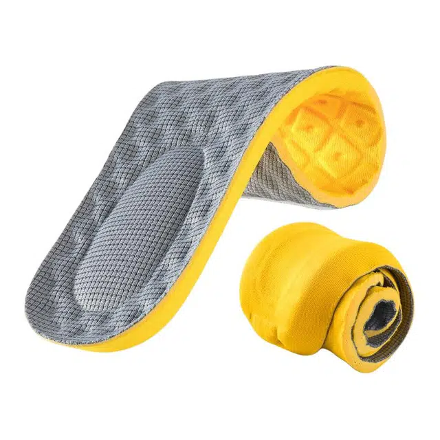 乳胶踩屎感 足印部落 柔软舒适久站不累运动高弹减震透气防滑吸汗防臭 网布 鞋垫 男女同款情侣款