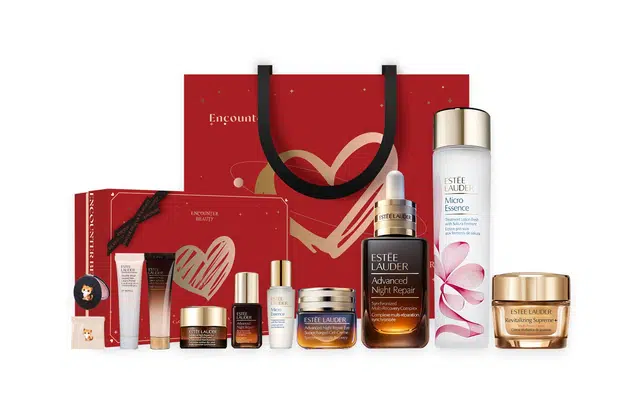 雅诗兰黛 全新奢宠礼盒护肤套装 淡纹紧致保湿修护控油 九件套