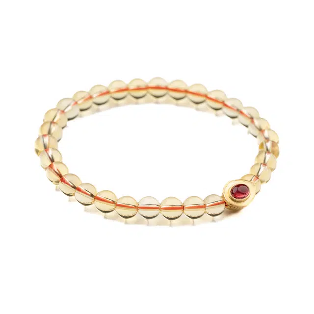 仙源 元宝 财源广进 时来好运 招财进宝新中式文玩念珠 好运 节日生日送礼盒物 水晶 手串 男女同款情侣款