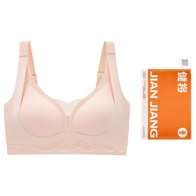 健将 无痕性感蕾丝聚拢上托无钢圈收副乳文胸 女款 礼袋装
