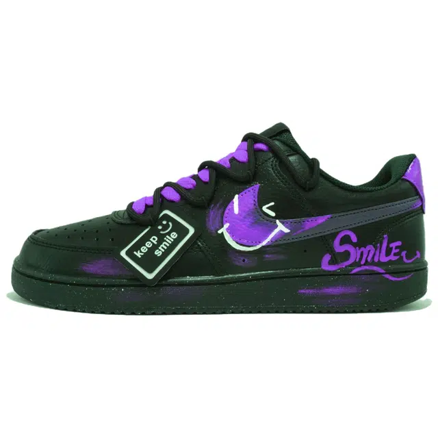 Nike Court Vision Low Black Purple