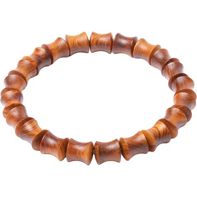 三檀小舍 高品质 节节高升玉化骨料转运招财进宝念珠#好运诸事顺利平安国风国潮新中式复古生日礼盒 崖柏 手串 男女同款情侣款