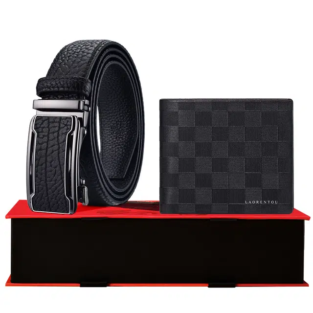 老人头 质感耐用 牛皮 组合装 男款 黑色