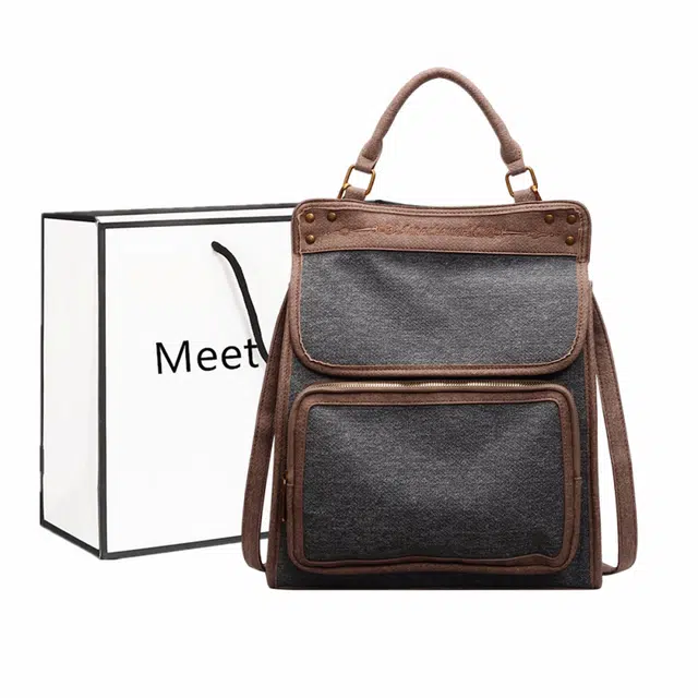 菲姿卓尔 潮流百搭 牛仔 双肩包 女款 多色