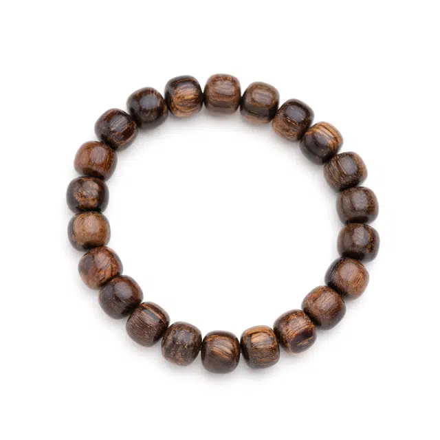 仙源 八方来财前程似锦福禄吉祥平安喜乐佛珠转运珠素圈新中式诸事顺利#好运 贡木 手串 男女同款情侣款