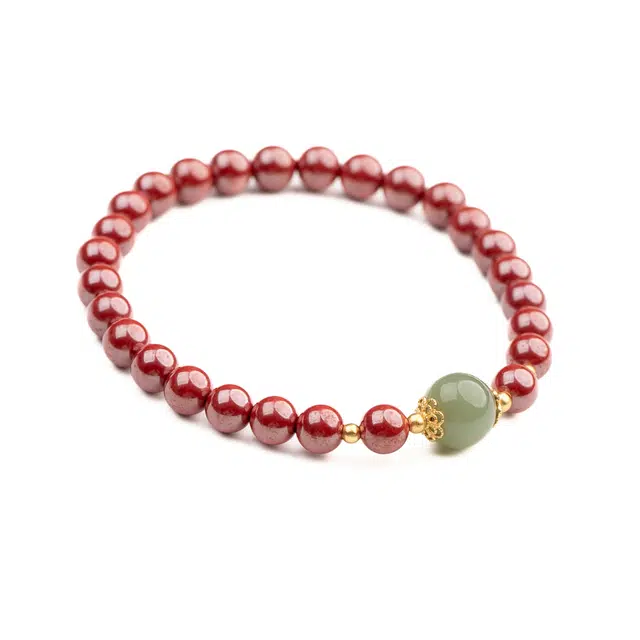 仙源 浮翠流丹  水逆绝缘体 新中式文玩念珠水逆退散 轻奢小众高级#好运 再造辰砂朱砂 手串 男女同款情侣款