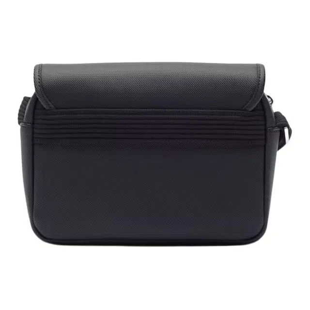 Lacoste Croco Adjustable Strap Shoulder Bag Black