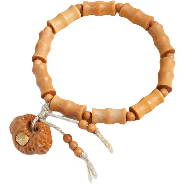 書卓 国风优雅小众设计竹节佛珠念珠 芭比檀香 手串 男女同款情侣款