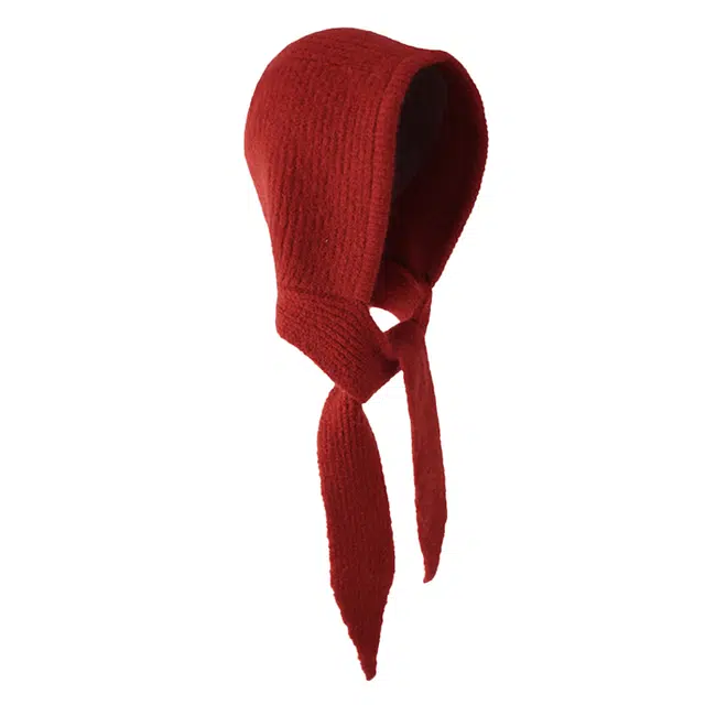 浪莎 穿搭一体帽子 针织帽韩版保暖护耳 涤纶 雷锋帽 女款