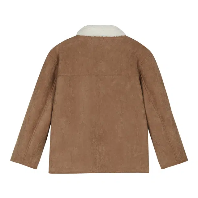 佐贝卡 加厚加绒翻领休闲复古棉服 女款