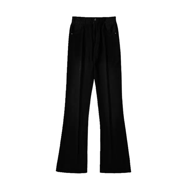 微牛 美式高街复古水洗做旧宽松微喇百搭裤牛仔裤 男女同款