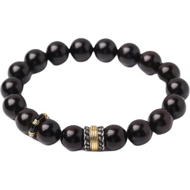 三檀小舍 藏传 羽毛 #好运纳福转运珠国佛珠文玩盘玩 紫檀属 手串 男女同款情侣款