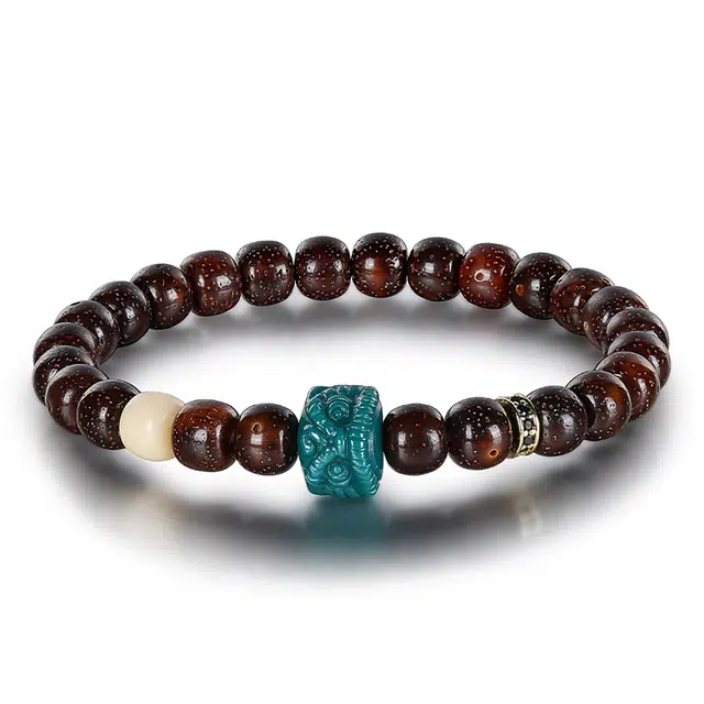 翠雅金楼 复古国潮新中式禅意 招财纳福 祥瑞醒狮 小众设计转运珠佛珠 静心文玩盘玩绕指柔 星月菩提 手串 男女同款情侣款