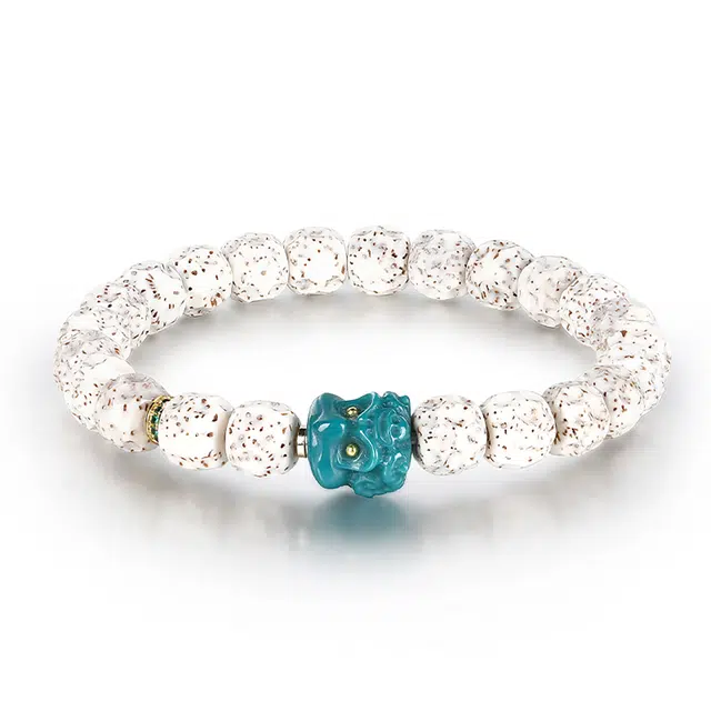 翠雅金楼 国潮新中式禅意招财纳福祥瑞醒狮小众设计高级感转运珠佛珠静心文玩盘玩绕指柔#好运 星月菩提 手串 男女同款情侣款