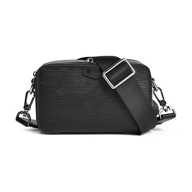 COTECi Epi Leather Crossbody Bag Black