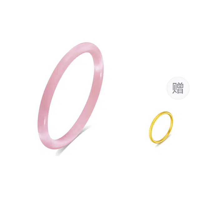 金师傅 白月光素圈素镯 古法手镯 一步一响叮当 古香古色荔枝冻显白 新中式复古古风汉服旗袍佩戴 招财吞金兽 猫眼石 玉石手镯 女款