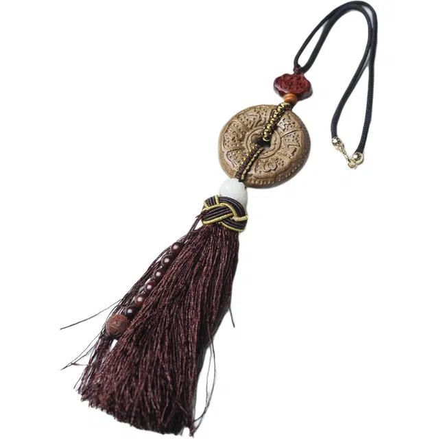 書卓 六字真言 小叶桢楠老料  香气优雅 高贵典雅 金丝#好运 楠木 车挂 男女同款情侣款