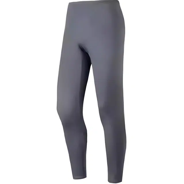 超级安踏 纯色中腰舒适透气百搭修身打底裤 男款 深灰