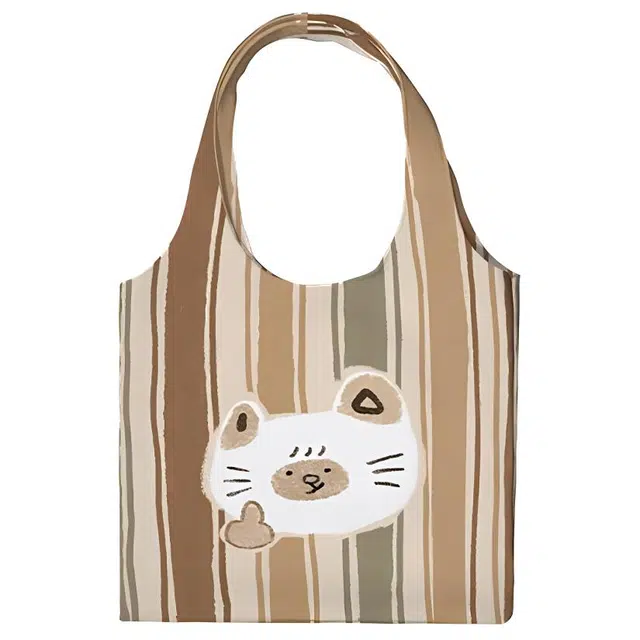 奥松 家用家居秋慵懒风大容量休闲设计感小众手提包 绒面科技布 单肩包 男女同款情侣款 暹罗拽拽黄色