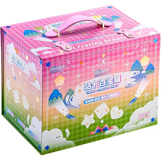 朵发 咕卡奶油胶贴纸饰品礼盒套装 早教益智玩具