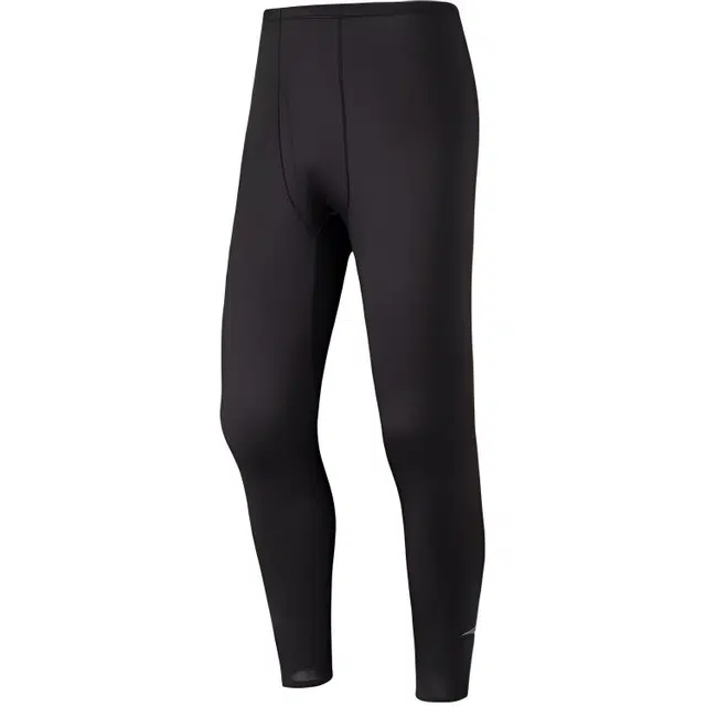 超级安踏 纯色中腰舒适透气百搭修身打底裤 男款 基础黑