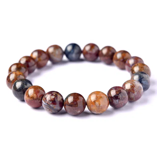 【有勇有谋】 灵菲 真品 新中式复古文玩盘玩小众佛珠 生日招财转运#好运 彼得石 手串 男女同款情侣款