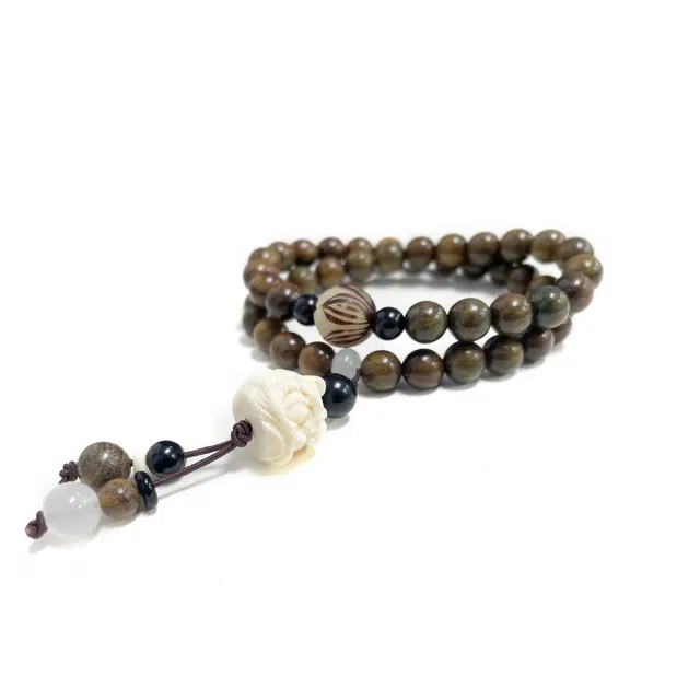 京华录 狮来运转考试上岸 小众温柔气质高级感国潮古色古韵手持盘玩 本命年转运 财源滚滚#好运 檀木 手串 男女同款情侣款